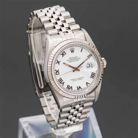 rolex datejust ghiera oro bianco bracciale jubilee|rolex datejust 36 vintage.